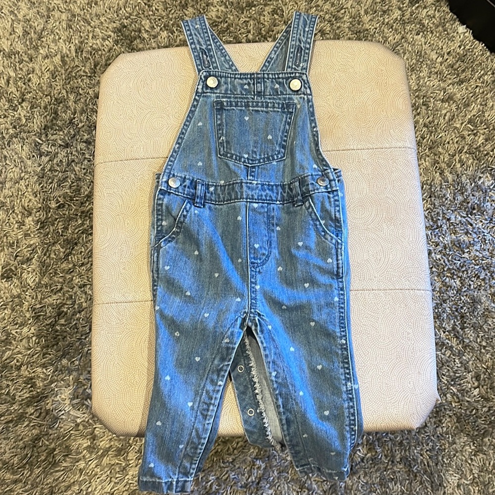 Old navy toddler girl overalls